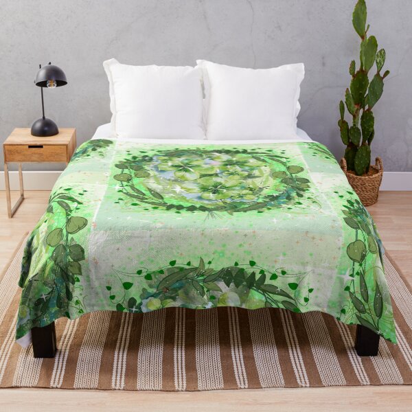Item preview, Fresh Green Floral Leaf Mashup – Nature Inspired Aesthetic Design designed and sold by BlessedStudio31.