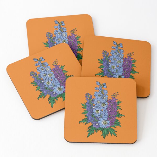 Item preview, Delphinium Larkspur Birth Flower for July designed and sold by MeMaKiDesign.
