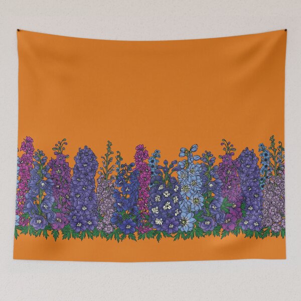 Item preview, Delphinium Larkspur Birth Flower for July designed and sold by MeMaKiDesign.