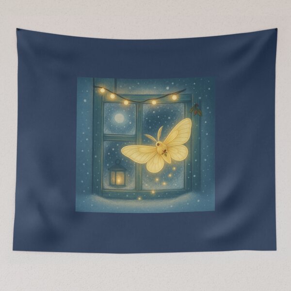 Item preview, Mira the Moth – Glowkeeper’s Window designed and sold by GeoWild Designs.
