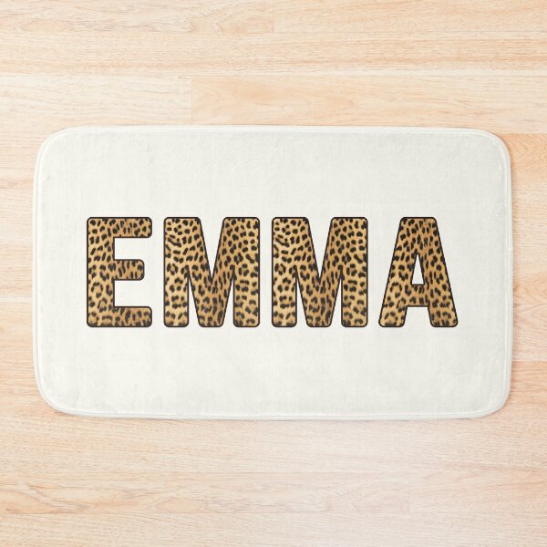 Artikelvorschau, Emma Name Leopardenmuster entworfen und verkauft von Jeallan Designs.