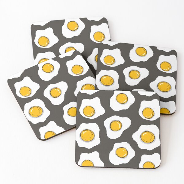 Item preview, Cute Fried Egg Drawing Pattern Abstract Food Art designed and sold by TackyTime.