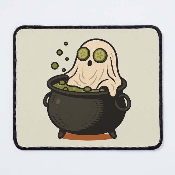 Item preview, Cute Ghost Relaxing in a Cauldron designed and sold by Castiora.