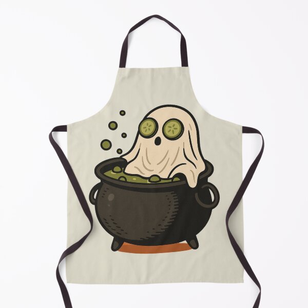 Item preview, Cute Ghost Relaxing in a Cauldron designed and sold by Castiora.