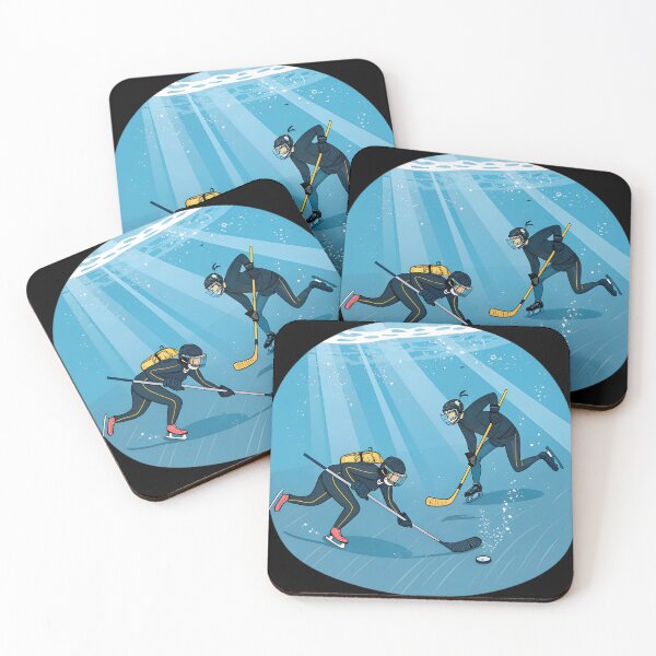 Item preview,  Underwater Hockey Action Scene | Scuba Divers Sport Illustration designed and sold by VividOrganica.