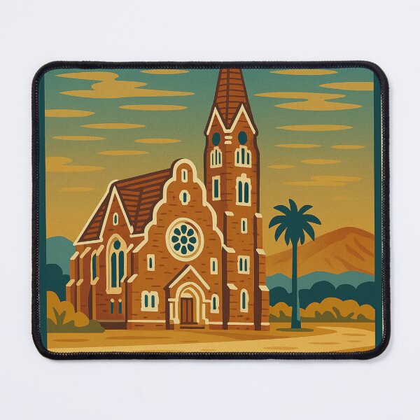 Item preview, Vintage Namibia Postage Stamp – Christuskirche Windhoek Retro Travel Design designed and sold by Travellerz.