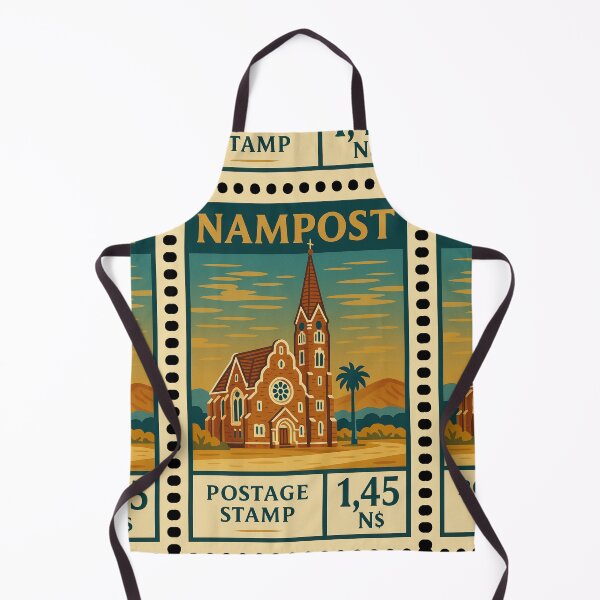 Item preview, Vintage Namibia Postage Stamp – Christuskirche Windhoek Retro Travel Design designed and sold by Travellerz.