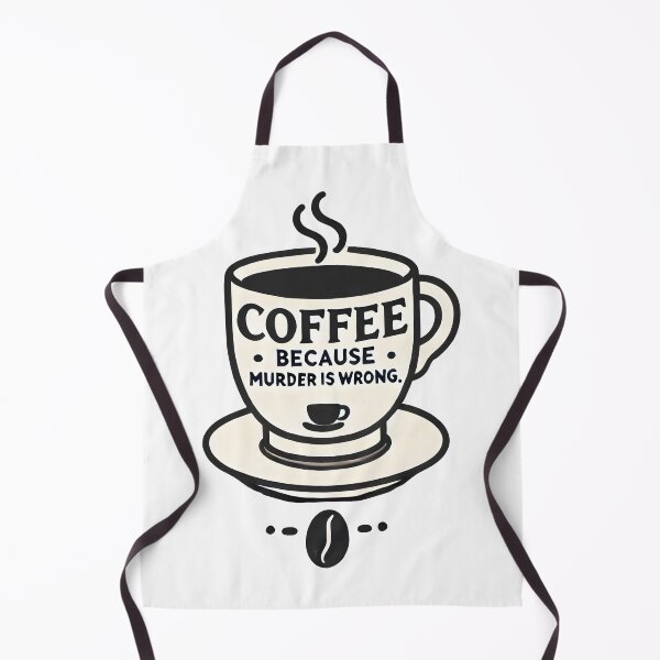 Item preview, Funny Coffee Quote Mug Design – Coffee Because Murder Is Wrong. designed and sold by The-T-In-Retro.