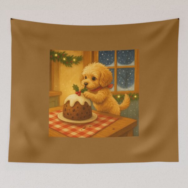 Item preview, Holly Mischief – The Christmas Pudding Pup designed and sold by GeoWild Designs.