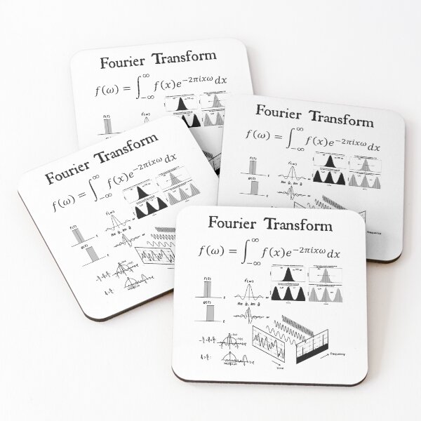 Item preview, Nerdy Vintage  Fourier Transform Math Science Teacher Black Text designed and sold by MathWare MathClips.