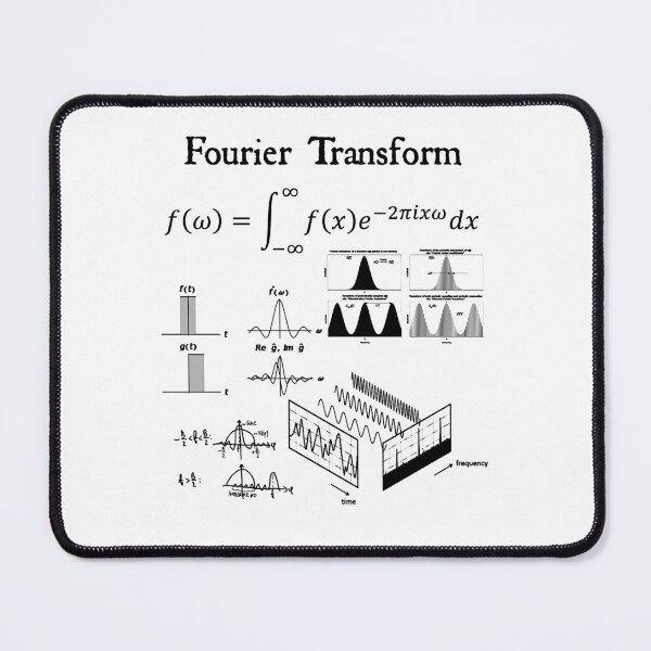 Item preview, Nerdy Vintage  Fourier Transform Math Science Teacher Black Text designed and sold by MathWare MathClips.