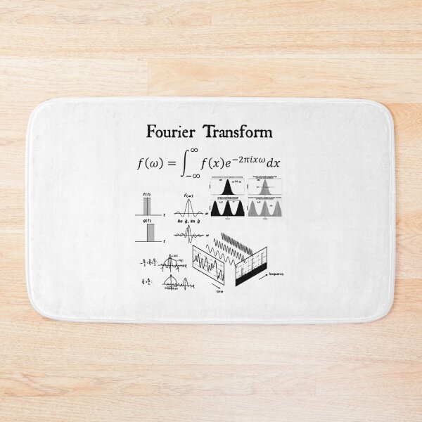 Item preview, Nerdy Vintage  Fourier Transform Math Science Teacher Black Text designed and sold by MathWare MathClips.