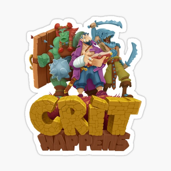 Item preview, Crit Happens D&D Fantasy Gaming Art designed and sold by Mimesmill.
