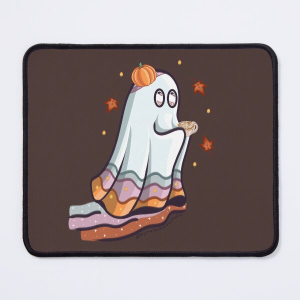 Item preview, Pumpking Coffee Cute Ghost Sparkly Art designed and sold by KrystalBStudios.