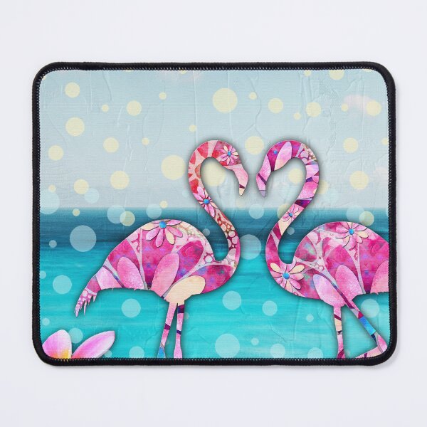 Item preview, Happiest Holidays Flamingos designed and sold by Sharon Cummings Art.