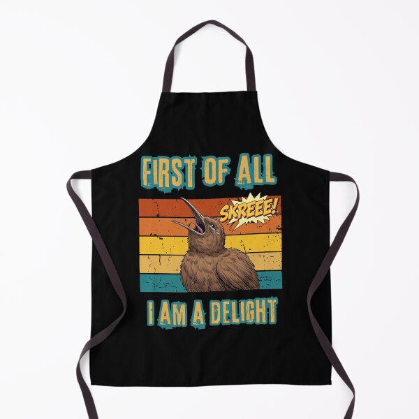 Item preview, First of All I'm a Delight Screeching Kiwi Bird Retro Vintage designed and sold by Marsh & Lump.