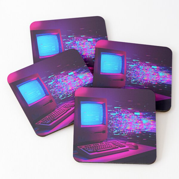 Item preview, Vaporwave 1990s Computer – Retro Tech Neon Glitch Art designed and sold by mag-graphic.