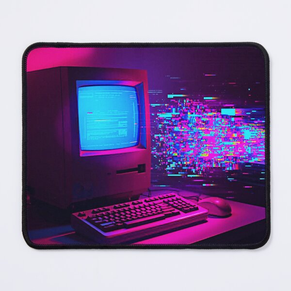 Item preview, Vaporwave 1990s Computer – Retro Tech Neon Glitch Art designed and sold by mag-graphic.