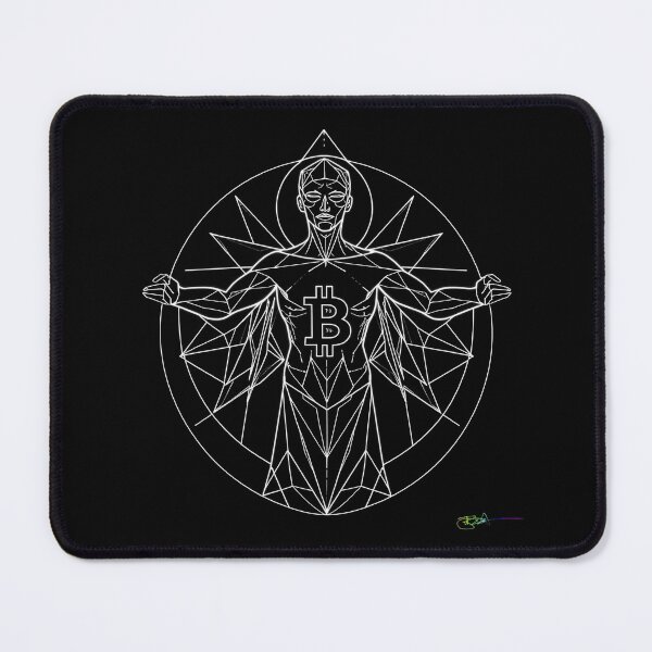 Item preview, Vitruvian Bitcoin – Balance of Human and Crypto designed and sold by Benito Del Ray.