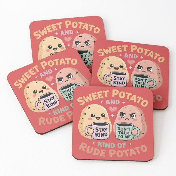 Item preview, Sweet Potato and Kind of Rude Potato Funny Thanksgiving Cute Matching Gift for Couples, Best Friends & Food Lovers designed and sold by SkymarArt.