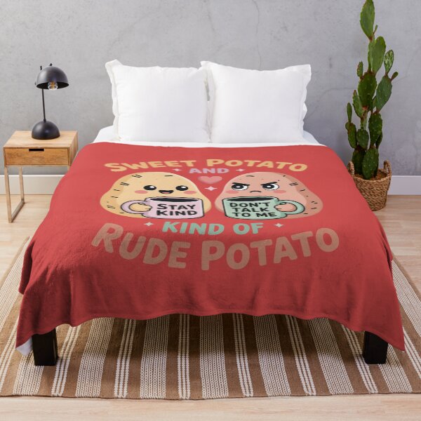 Item preview, Sweet Potato and Kind of Rude Potato Funny Thanksgiving Cute Matching Gift for Couples, Best Friends & Food Lovers designed and sold by SkymarArt.