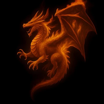 Artwork thumbnail, fire Dragon by Ryuus