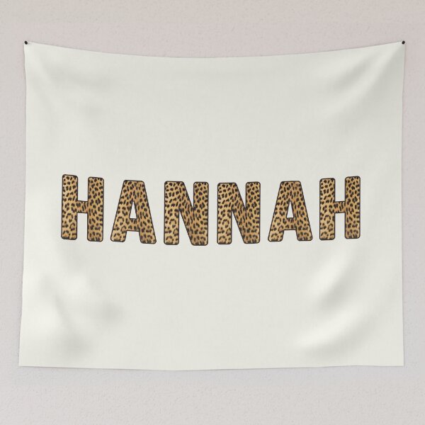 Item preview, Hannah Name Leopard Print designed and sold by Jeallan Designs.