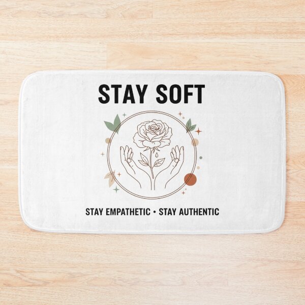 Item preview, Stay Soft Minimalist Tee | Empathy, Authenticity & Vulnerability designed and sold by MINIMA.LIGN.
