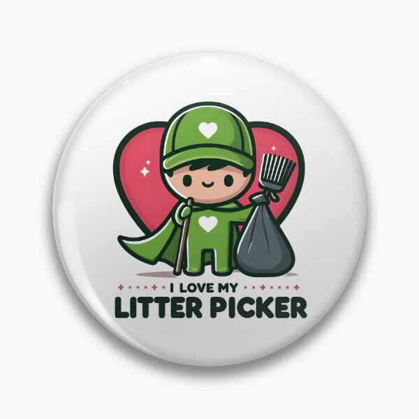 Item preview, Cute Litter Picker Appreciation – Environmental Hero Design. designed and sold by The-T-In-Retro.