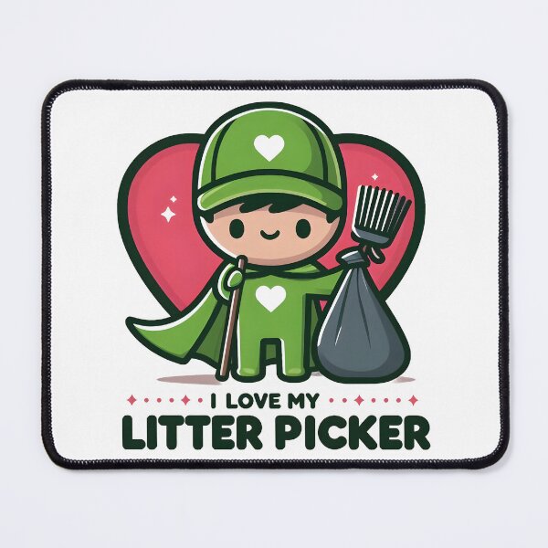 Item preview, Cute Litter Picker Appreciation – Environmental Hero Design. designed and sold by The-T-In-Retro.