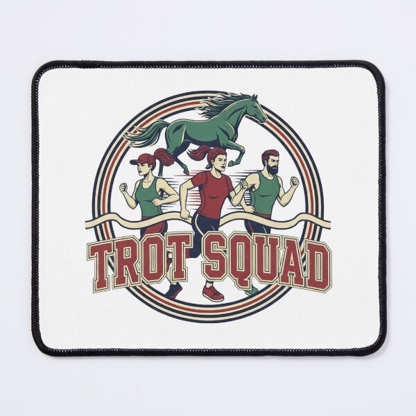 Item preview, Trot Squad Team Running Club - Retro Runner Marathon Training Gift designed and sold by Wear Sculpt.