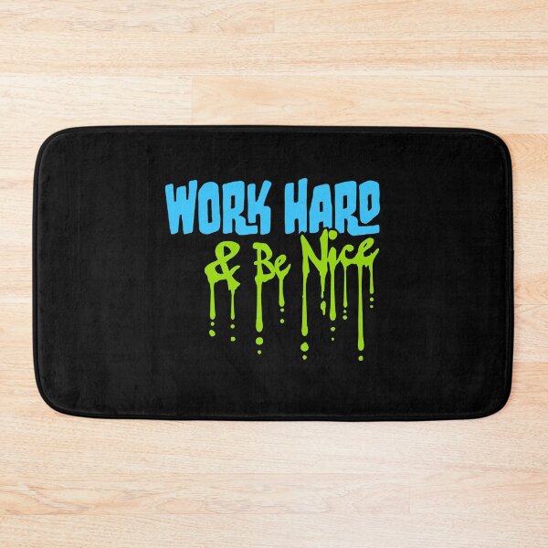 Item preview, Quote Work Hard Be Nice Motivational Positive Mind designed and sold by shirt-o-mat.