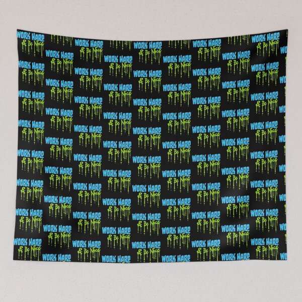 Item preview, Quote Work Hard Be Nice Motivational Positive Mind designed and sold by shirt-o-mat.