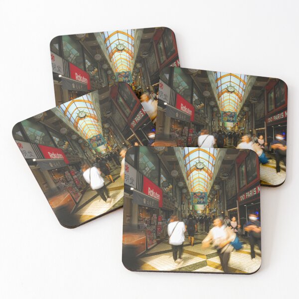 Item preview, Bustling Japanese Shopping Arcade designed and sold by Jason Brown needs coffee .