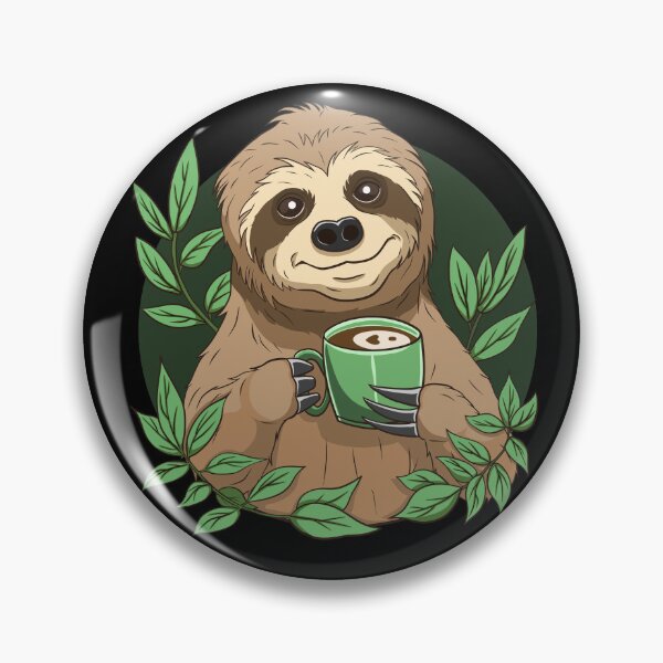 Item preview, Cute Sloth With Cup of Coffee designed and sold by Waveval.