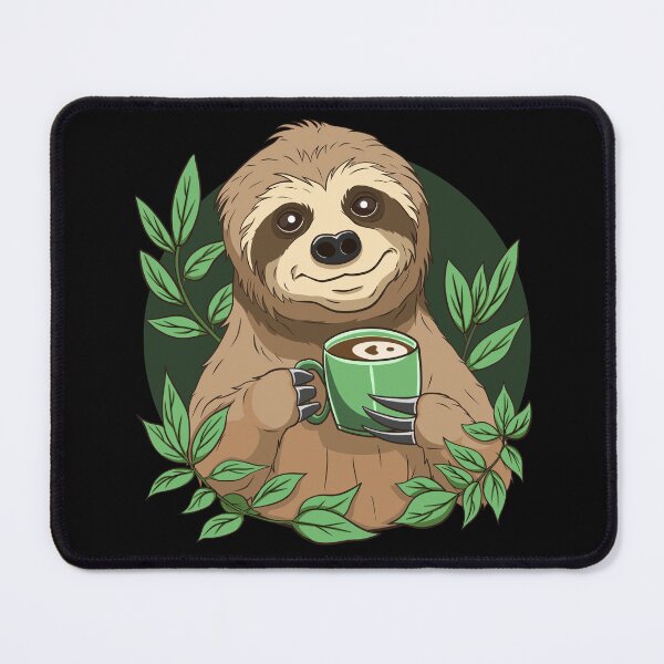 Item preview, Cute Sloth With Cup of Coffee designed and sold by Waveval.