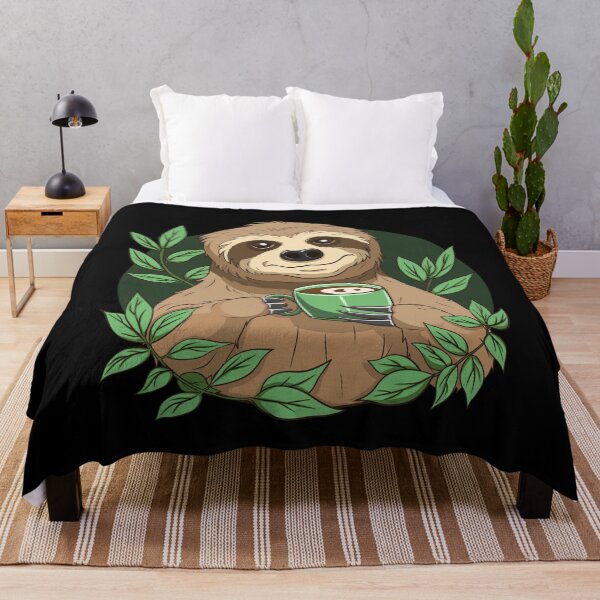 Item preview, Cute Sloth With Cup of Coffee designed and sold by Waveval.