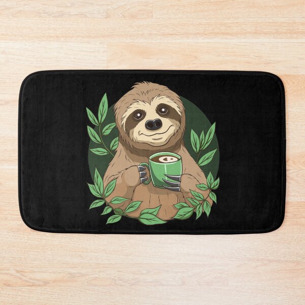 Item preview, Cute Sloth With Cup of Coffee designed and sold by Waveval.