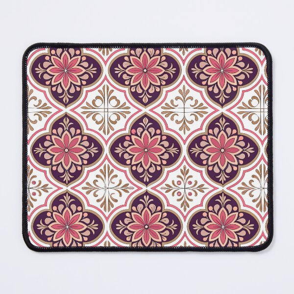 Item preview, Portuguese SpanishTiles Floral Pattern Pink Purple designed and sold by TackyTime.