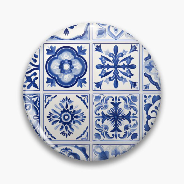 Item preview, Portuguese and Spanish tiles azulejos blue and white designed and sold by AgaDesignStudio.