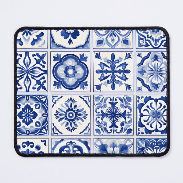 Item preview, Portuguese and Spanish tiles azulejos blue and white designed and sold by AgaDesignStudio.