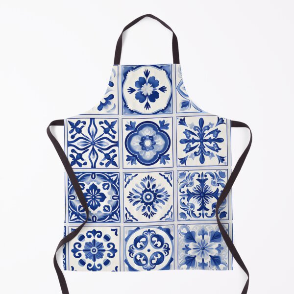 Item preview, Portuguese and Spanish tiles azulejos blue and white designed and sold by AgaDesignStudio.