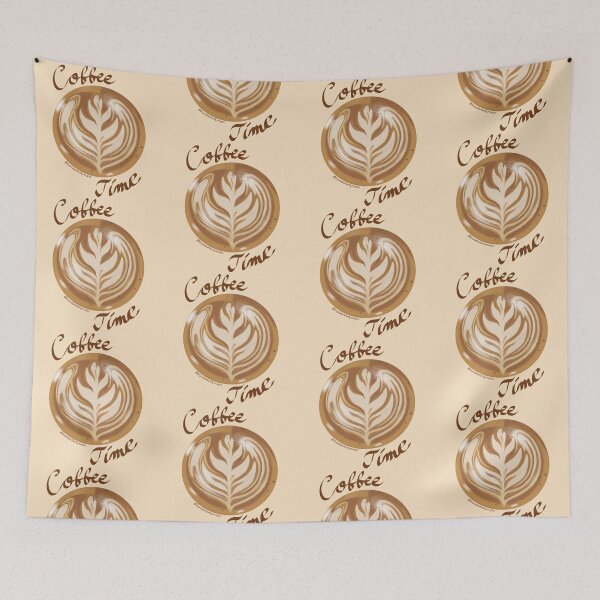 Item preview, Coffee Time! Cappuccino Latte Coffee Art designed and sold by KrystalBStudios.