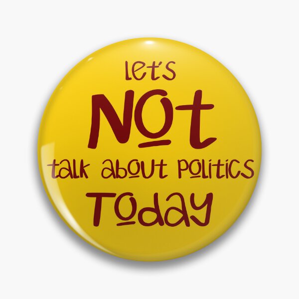 Item preview, Let’s not get political  designed and sold by Emendi.