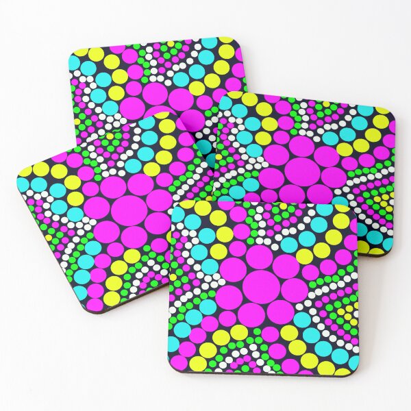 Item preview, Neon Pop Dots | Psychedelic Retro Pattern designed and sold by BulletKitty82.