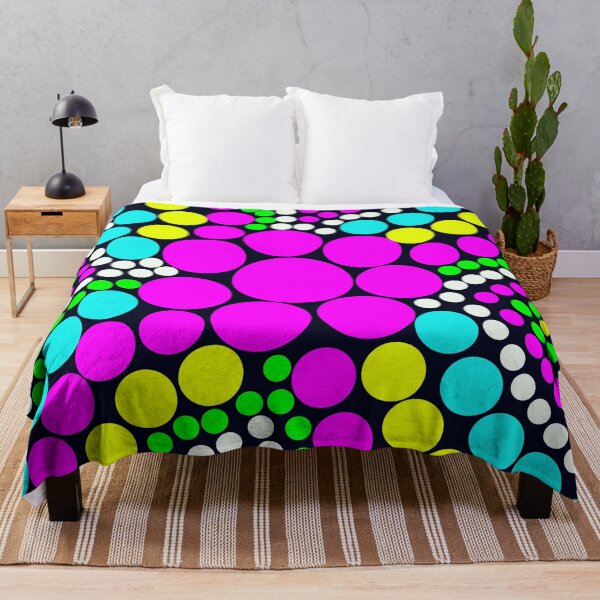 Item preview, Neon Pop Dots | Psychedelic Retro Pattern designed and sold by BulletKitty82.