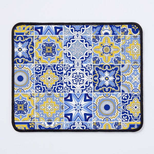 Item preview, Spanish tiles blue and yellow designed and sold by AgaDesignStudio.