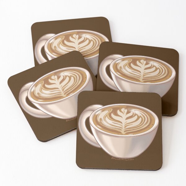 Item preview, Hot Cappuccino Latte Art Coffee Aesthetic designed and sold by KrystalBStudios.