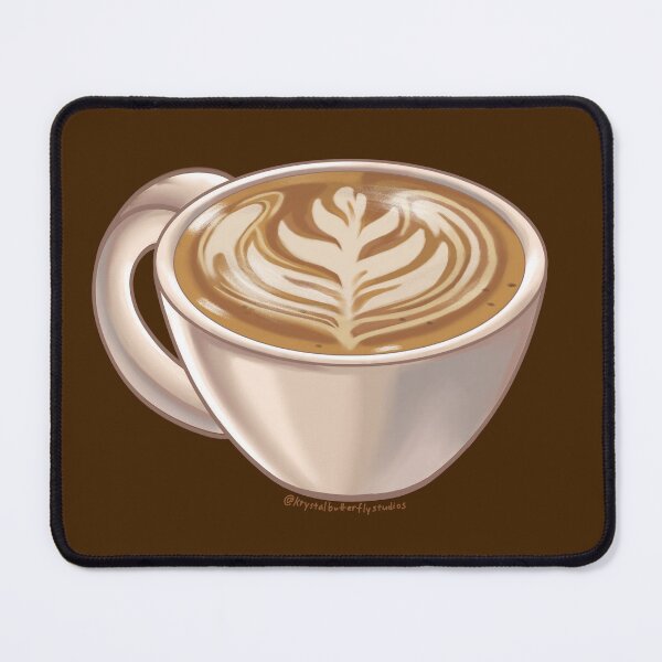 Item preview, Hot Cappuccino Latte Art Coffee Aesthetic designed and sold by KrystalBStudios.