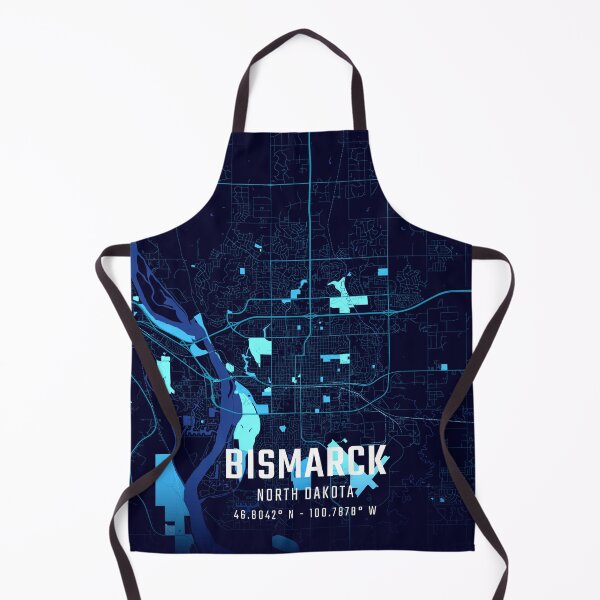 Item preview, Bismarck Midnight City Map designed and sold by HomeLivingCo.